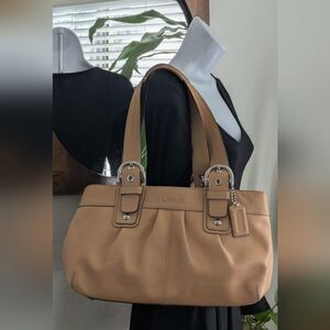 Vintage Coach Soho Leather Tote Bag.